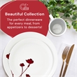 Safdie & Co. Porcelain Dinnerset 16 Piece Scarlet