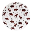 Safdie & Co. Porcelain Dinnerset 16 Piece Porcelain Coupe Wildlife