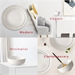 Safdie & Co. Porcelain Dinnerset 16 Piece Coupe Diamond Confetti