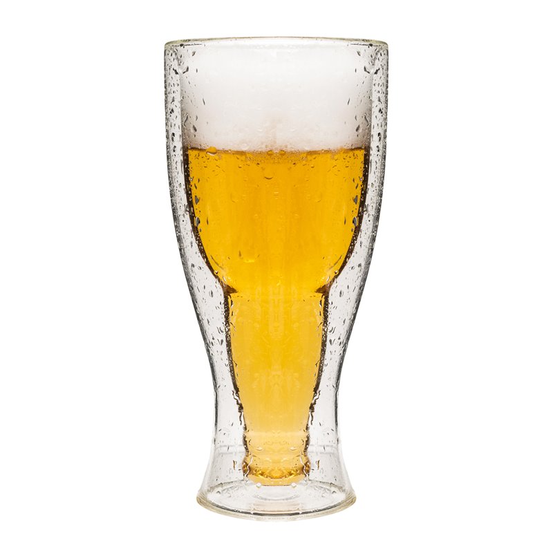 Safdie & Co. Beer Bottle Glass Double Wall Tumbler 4 PC Set