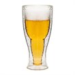 Safdie & Co. Beer Bottle Glass Double Wall Tumbler 4 PC Set