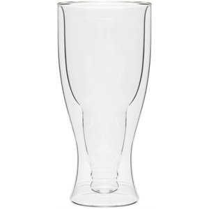 Safdie & Co. Beer Bottle Glass Double Wall Tumbler 4 PC Set