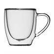 Safdie & Co. Espresso Glass Double Wall Handle 4 PC 75ML Barista