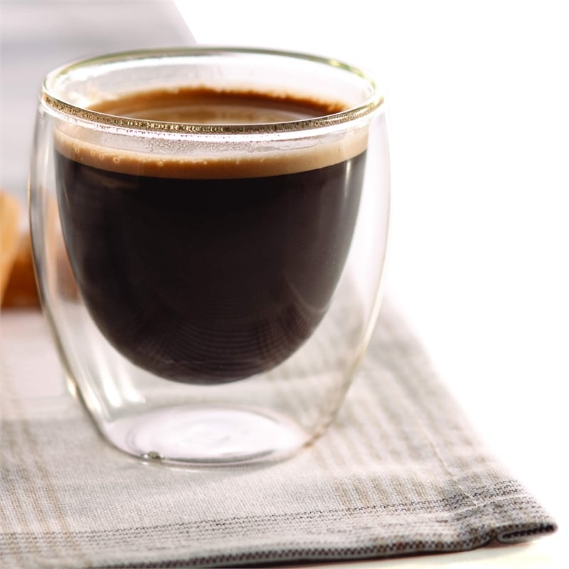 Safdie & Co. Espresso Glass Double Wall 4 PC Set 95ML Barista