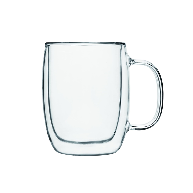 Safdie & Co. Americano Glass Double Wall Mug 4 PC 350ML Barista