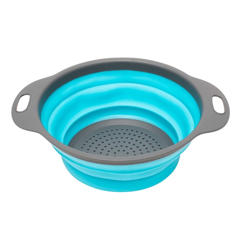 Safdie & Co. Collapsible Colander in Blue (Set of 3)