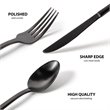 Safdie & Co. Flatware Stainless Steel Palos Black Mirror 20 Piece Set