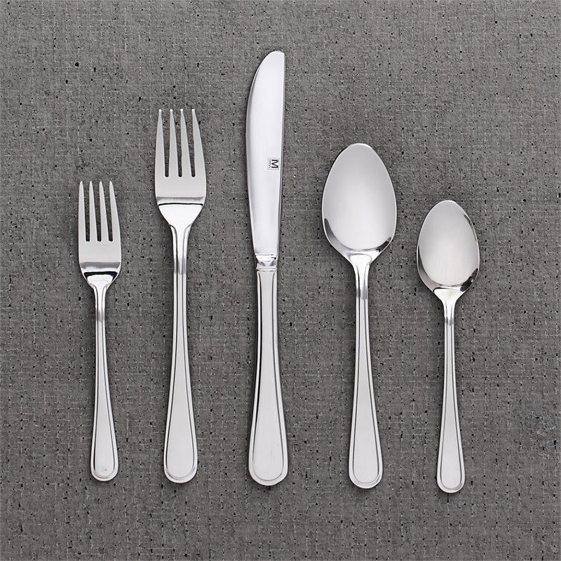 Safdie & Co. Flatware Stainless Steel 40 Piece Set Kelby