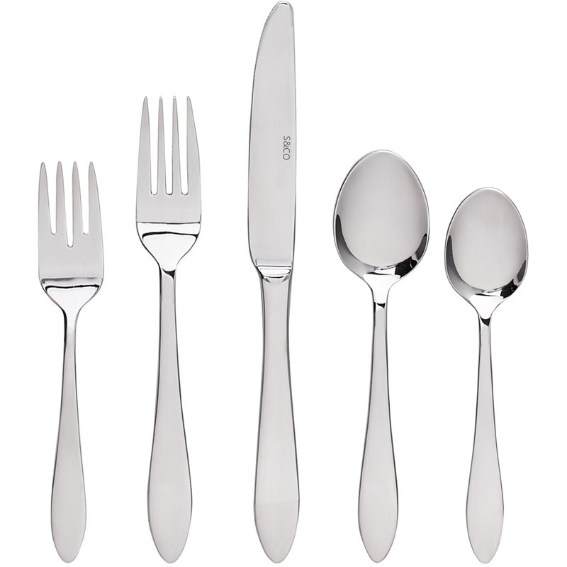 Safdie & Co. Flatware Stainless Steel Gourmet 40 Piece Set Venus