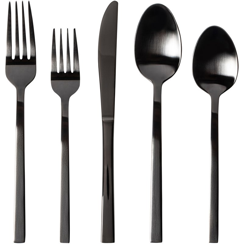 Safdie & Co. Flatware Stainless Steel Palos Black Matt 20 Piece Set