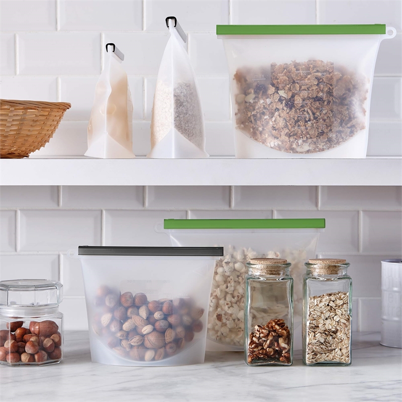 Safdie & Co. Zero Food 4PK Bag Silicone 1.5L