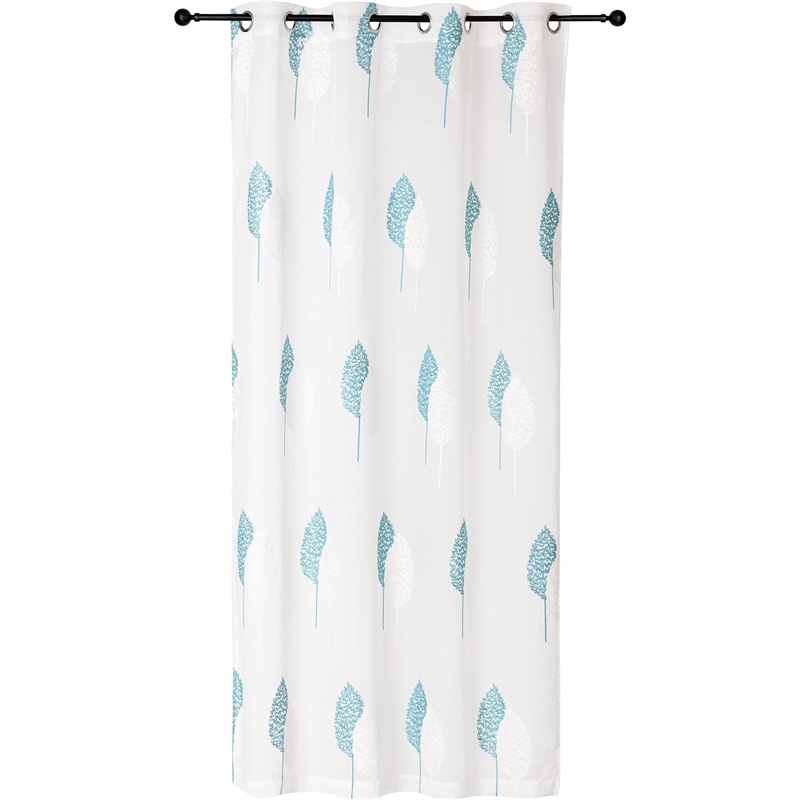 Safdie & Co. Curtain Panel Embroidered Double Leaf 84