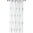 Safdie & Co. Curtain Panel Embroidered Double Leaf 84