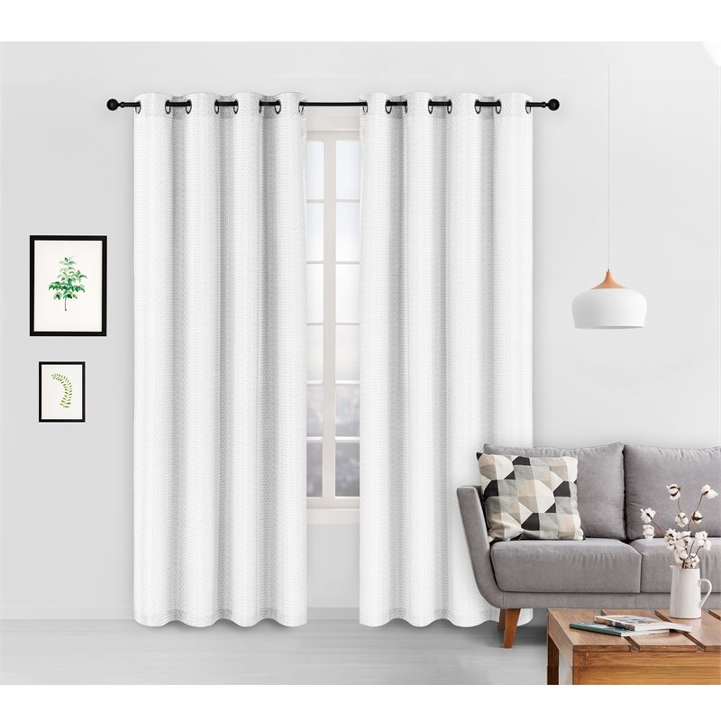 Safdie & Co. Wrinkle Free Curtain Jacquard Holli 96