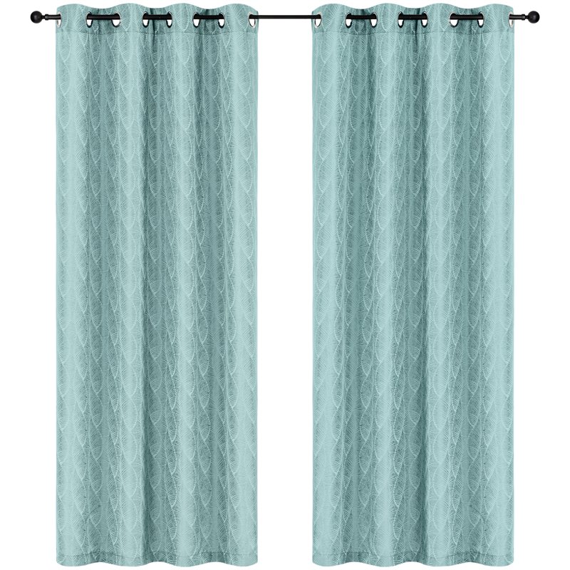 Safdie & Co. Wrinkle Free Curtain Jacquard Amberly 96