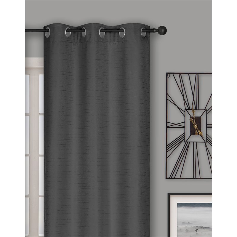 Safdie & Co. Curtain Blackout Textured Slub 84