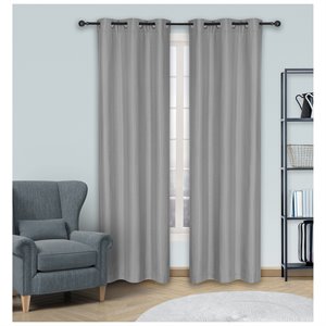 safdie & co. wrinkle free curtain blackout textured 84
