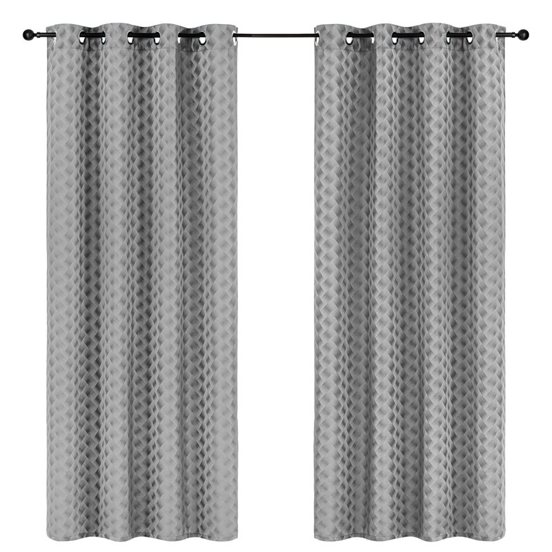Safdie & Co. Wrinkle Free Curtain Jacquard Brayden 84