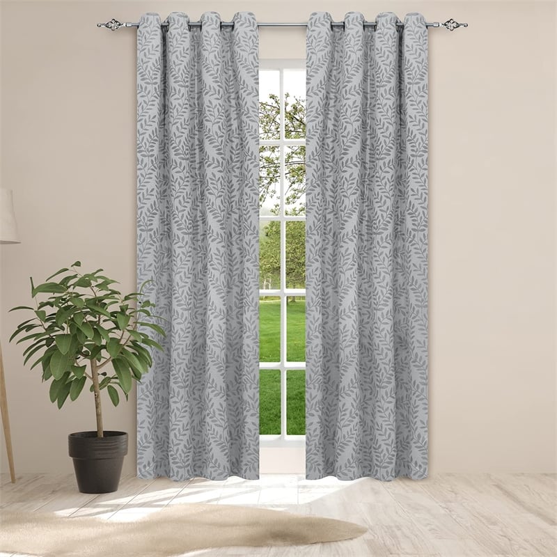 Safdie & Co. Wrinkle Free Curtain Jacquard Cassidy 84