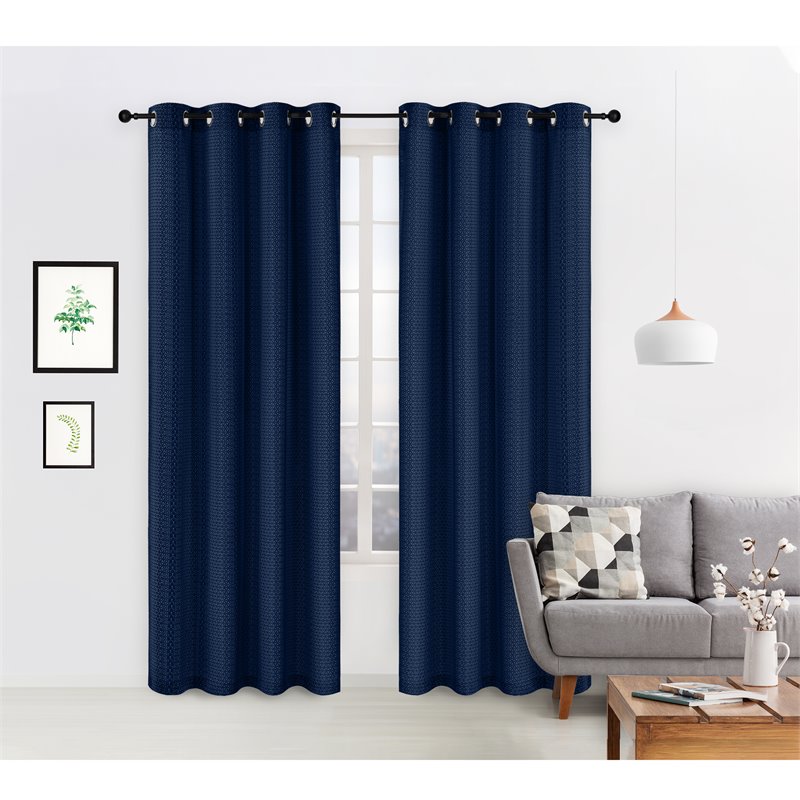 Safdie & Co. Wrinkle Free Curtain Jacquard Holli 84