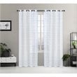 Safdie & Co. Wrinkle Free Curtain Sheer Check 84