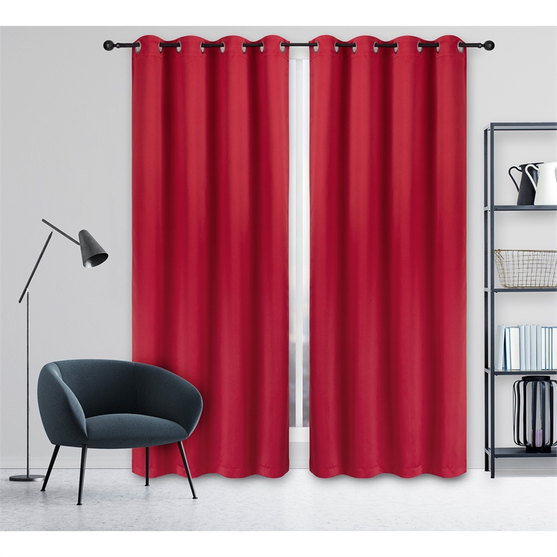 Safdie & Co. Curtain Panel Total Blackout 84