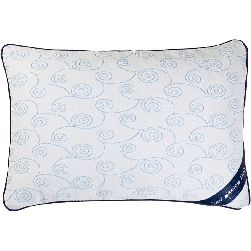 Safdie & Co. Knit Cooling Matelasse Pillow in White