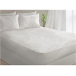Safdie & Co. Microfiber Bamboo Jacquard Double Mattress Protector in White