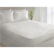 Safdie & Co. Microfiber Bamboo Jacquard King Mattress Protector in White