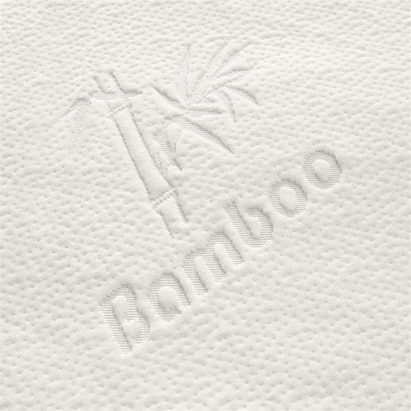 Safdie & Co. Microfiber Bamboo Jacquard Twin Mattress Protector in White