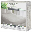 Safdie & Co. Microfiber Bamboo Jacquard Twin Mattress Protector in White