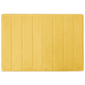 Safdie & Co. Bath Mat Woven Hyper Absorbent Memory Foam in Yellow