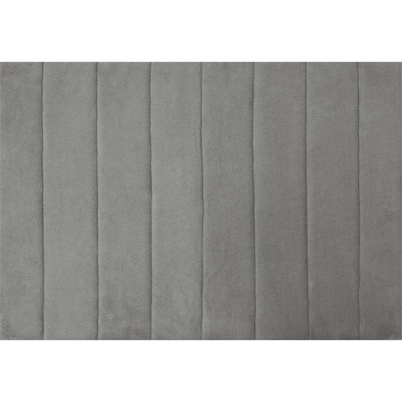 Safdie & Co. Bath Mat Woven Hyper Absorbent Memory Foam in Charcoal