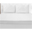 Safdie & Co. Polyurethane Quilted Twin Mattress Protector in White