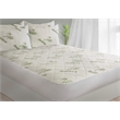 Safdie & Co. Bamboo Jacquard Double Mattress Protector in White