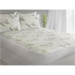 Safdie & Co. Bamboo Jacquard Queen Mattress Protector in White