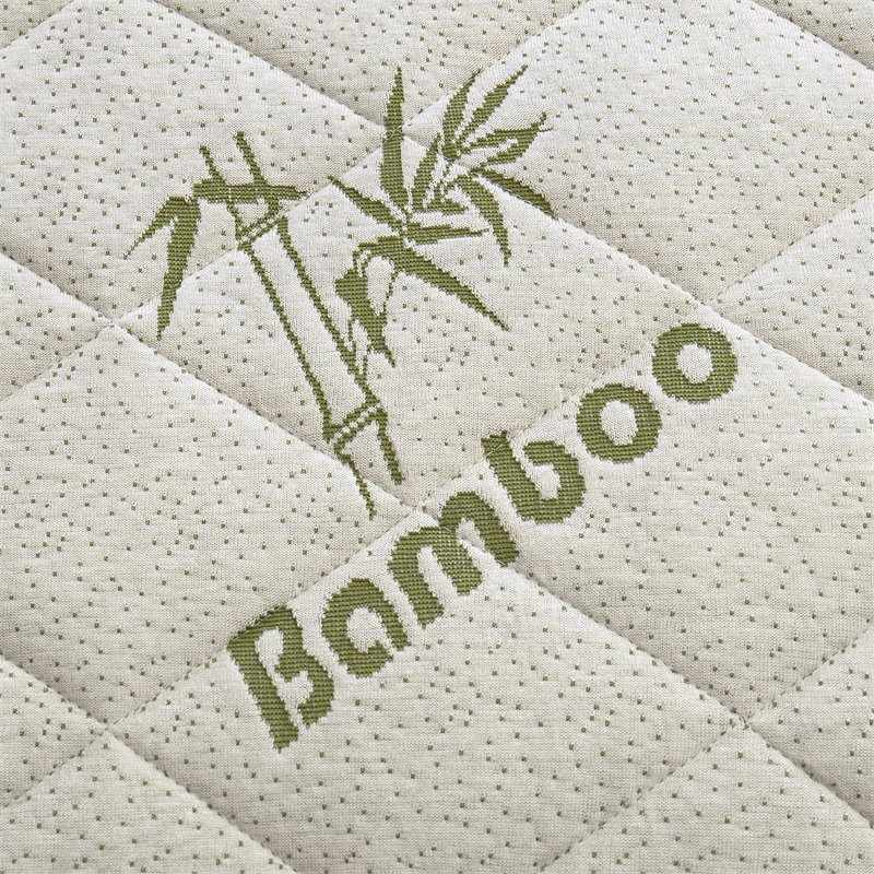 Safdie & Co. Bamboo Jacquard Queen Mattress Protector in White