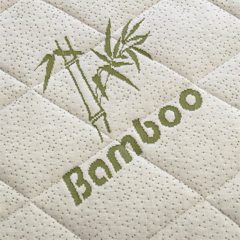 Safdie & Co. Bamboo Jacquard Twin Mattress Protector in White