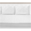 Safdie & Co. Quilted Queen Pillow Protector Cover in White (Set of 2)