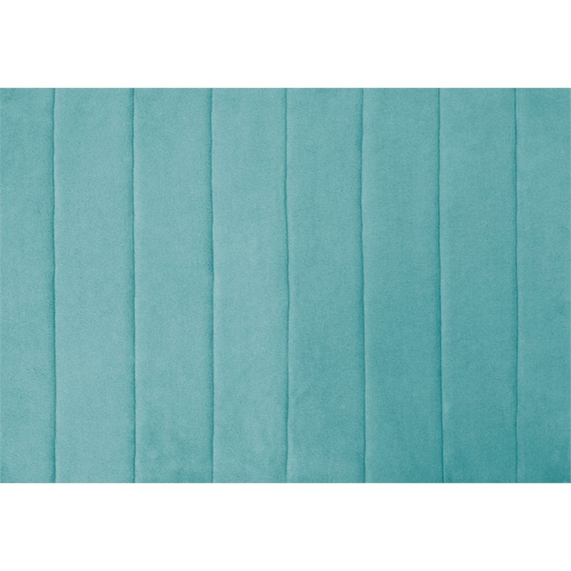 Safdie & Co. Bath Mat Woven Hyper Absorbent Memory Foam in Aqua