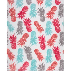 Safdie & Co. 48x60&quot Pineapples Ribbed Flannel Ultra-Soft Throw in Multi-Color