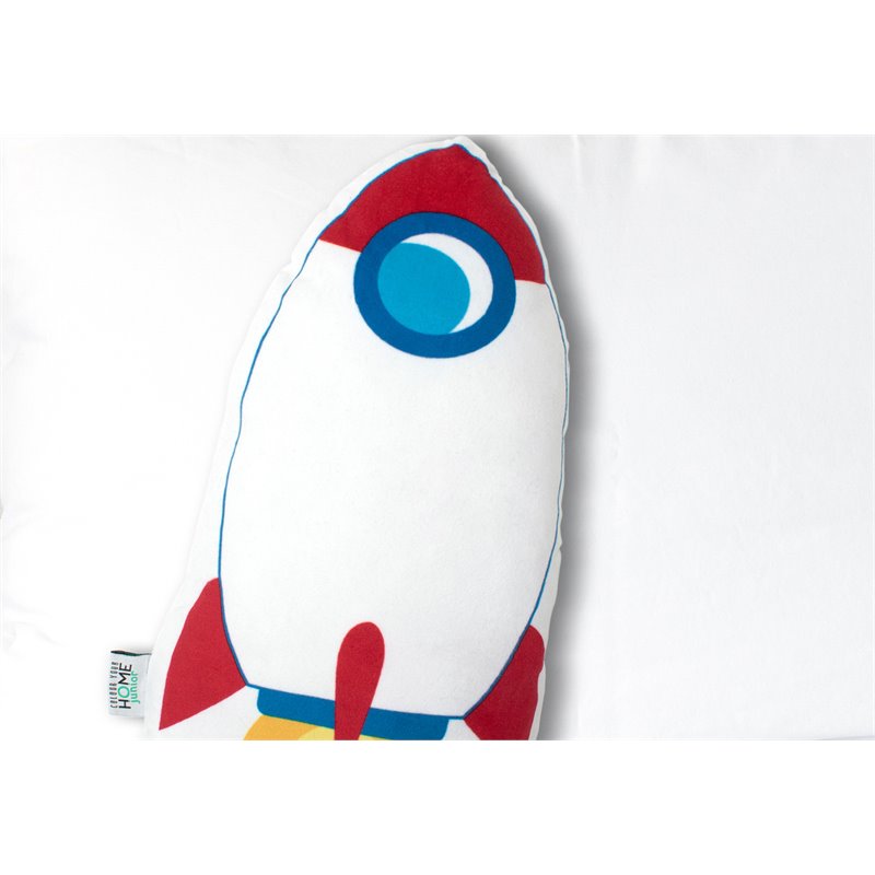 Safdie & Co. Decorative Shaped Cushion Spaceship Multi-Color