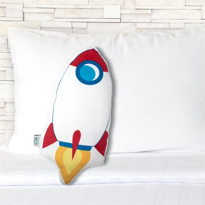 Safdie & Co. Decorative Shaped Cushion Spaceship Multi-Color