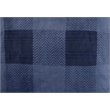 Safdie & Co. Cushion Faux Fur Reversible Navy Buffalo Plaid
