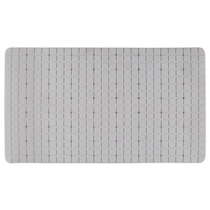Safdie & Co. Bath Mat with Anti-Slip Suction Cups in Grey