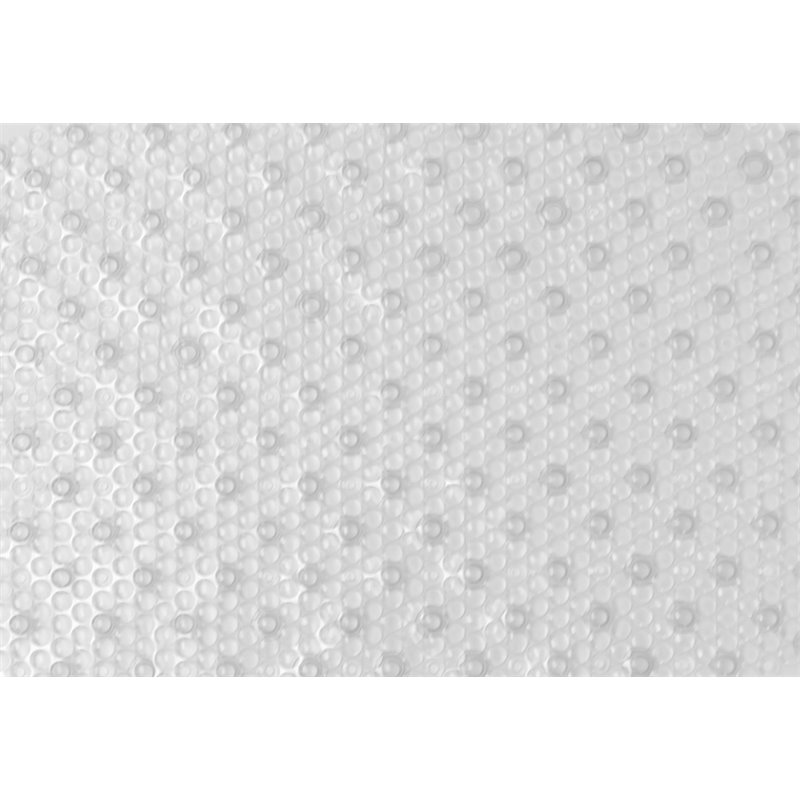 Safdie & Co. Bath Mat with Anti-Slip Suction Cups in White