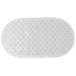 Safdie & Co. Bath Mat with Anti-Slip Suction Cups in White