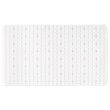 Safdie & Co. Bath Mat with Anti-Slip Suction Cups in White