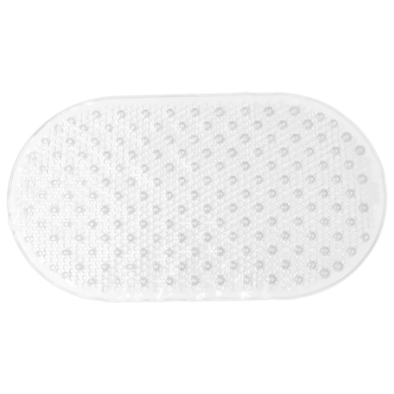 Safdie & Co. Bath Mat with Anti-Slip Suction Cups in Transparent