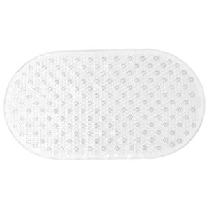 Safdie & Co. Bath Mat with Anti-Slip Suction Cups in Transparent